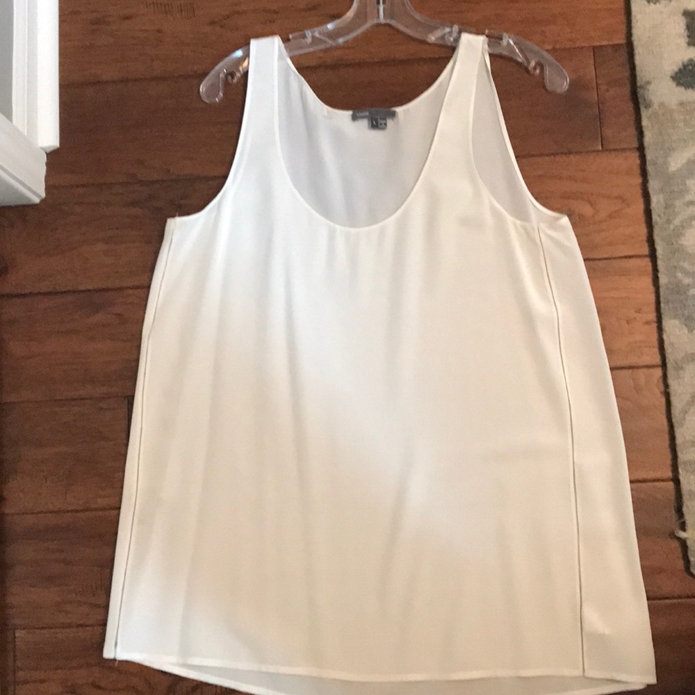 Vince cream silk shell